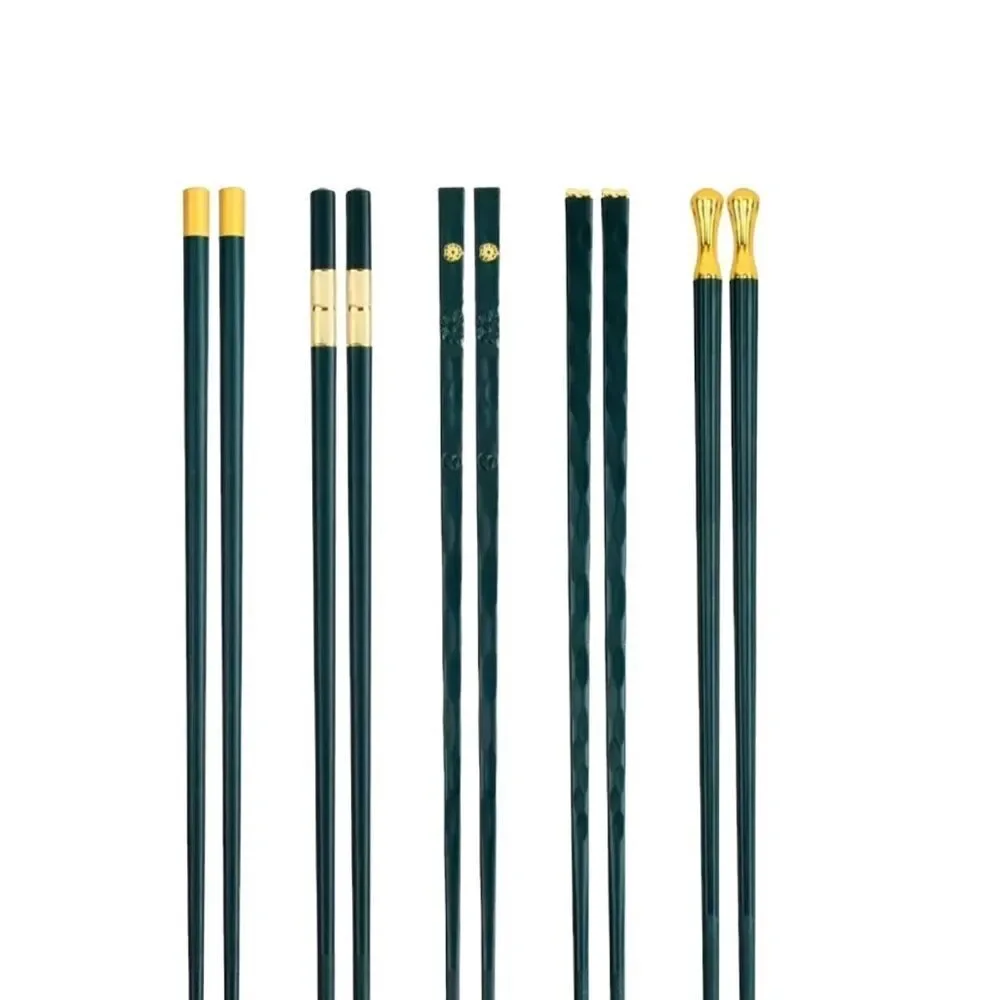 SET OF 5‎ GREEN CHOPSTICKS